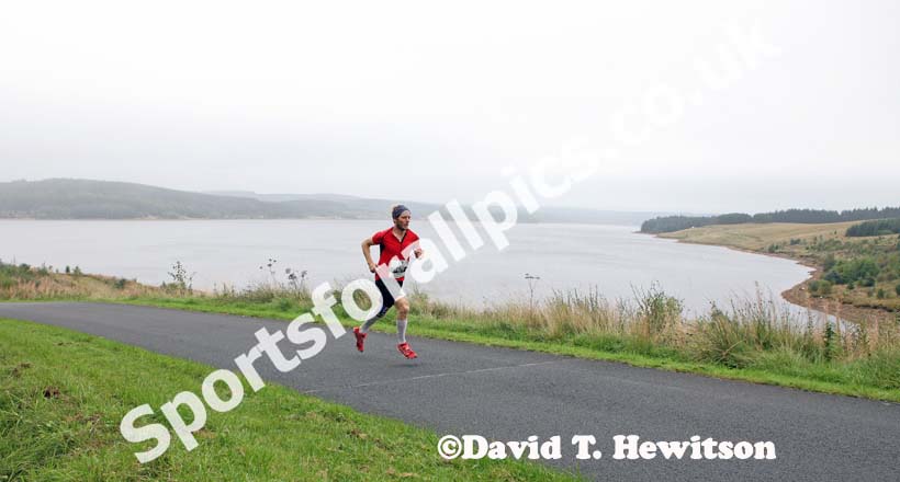 Ceri Rees on his way to winning the Kielder Marathon for the second year.